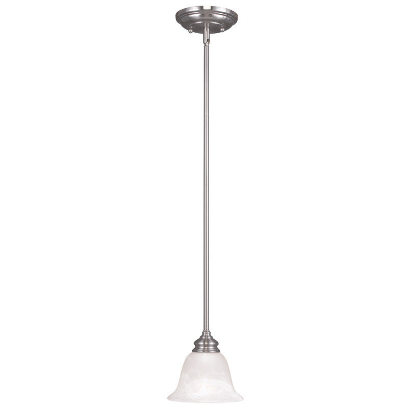 Livex Lighting 1340-91 One Light Mini Pendant, Brushed Nickel