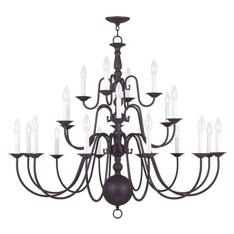 Livex Lighting 5015-07 22 Light Chandelier, Bronze