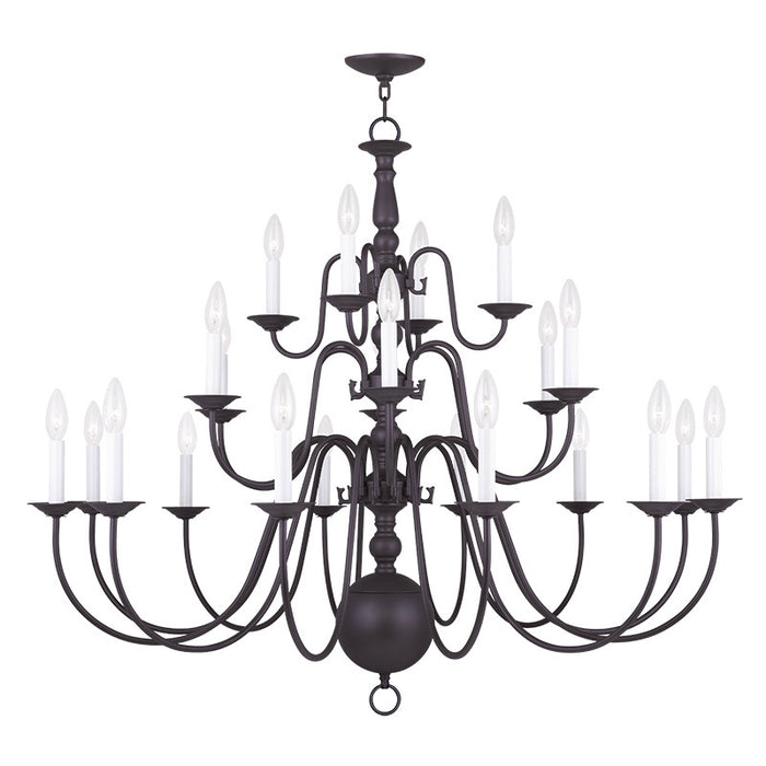 Livex Lighting 5015-07 22 Light Chandelier, Bronze