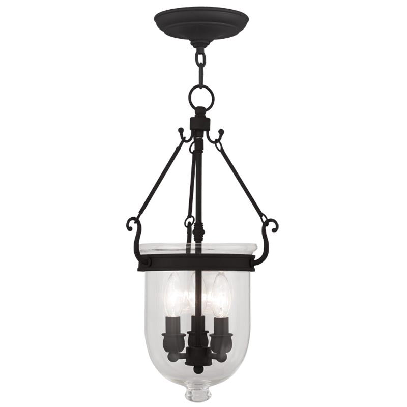 Livex Lighting 5063-04 Three Light Pendant, Black