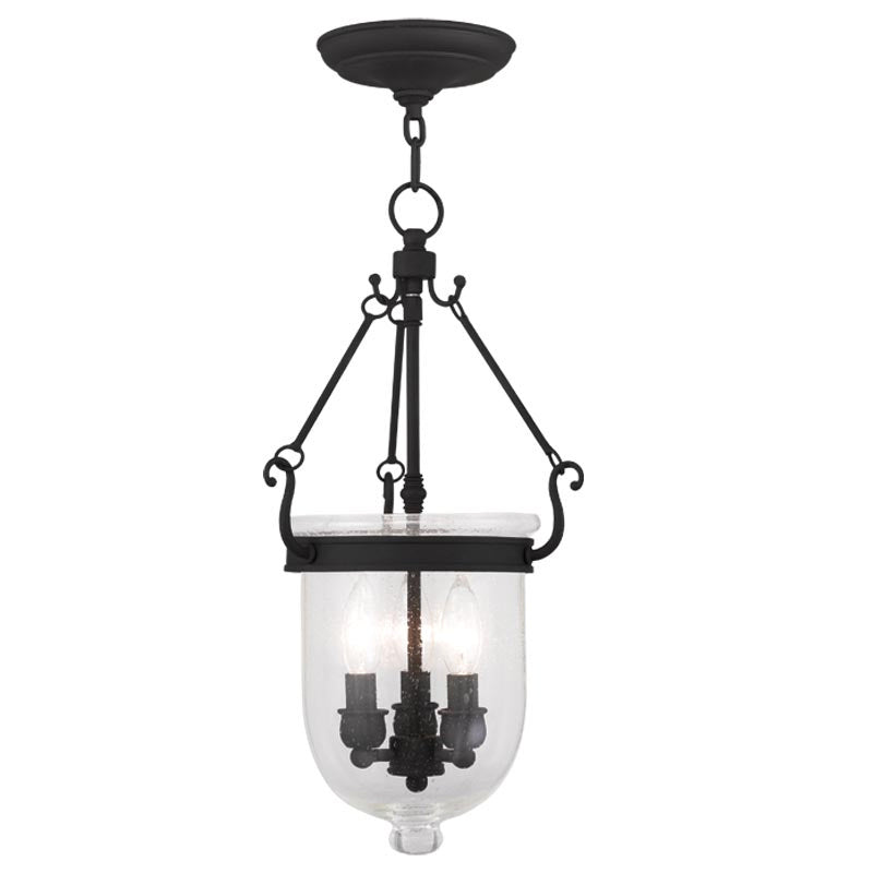Livex Lighting 5083-04 Three Light Pendant, Black