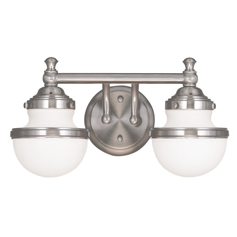 Livex Lighting 5712-91 Two Light Bath Vanity, Brushed Nickel