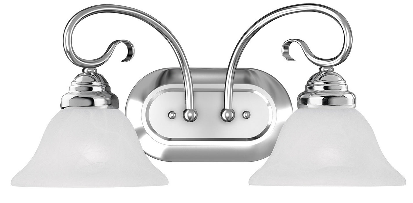 Livex Lighting 6102-05 Two Light Bath Vanity, Polished Chrome