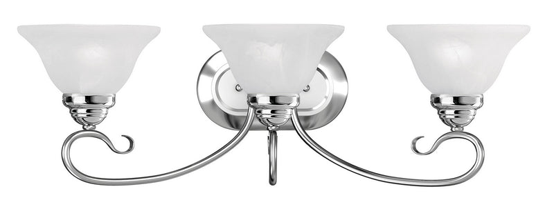 Livex Lighting 6103-05 Three Light Bath Vanity, Polished Chrome