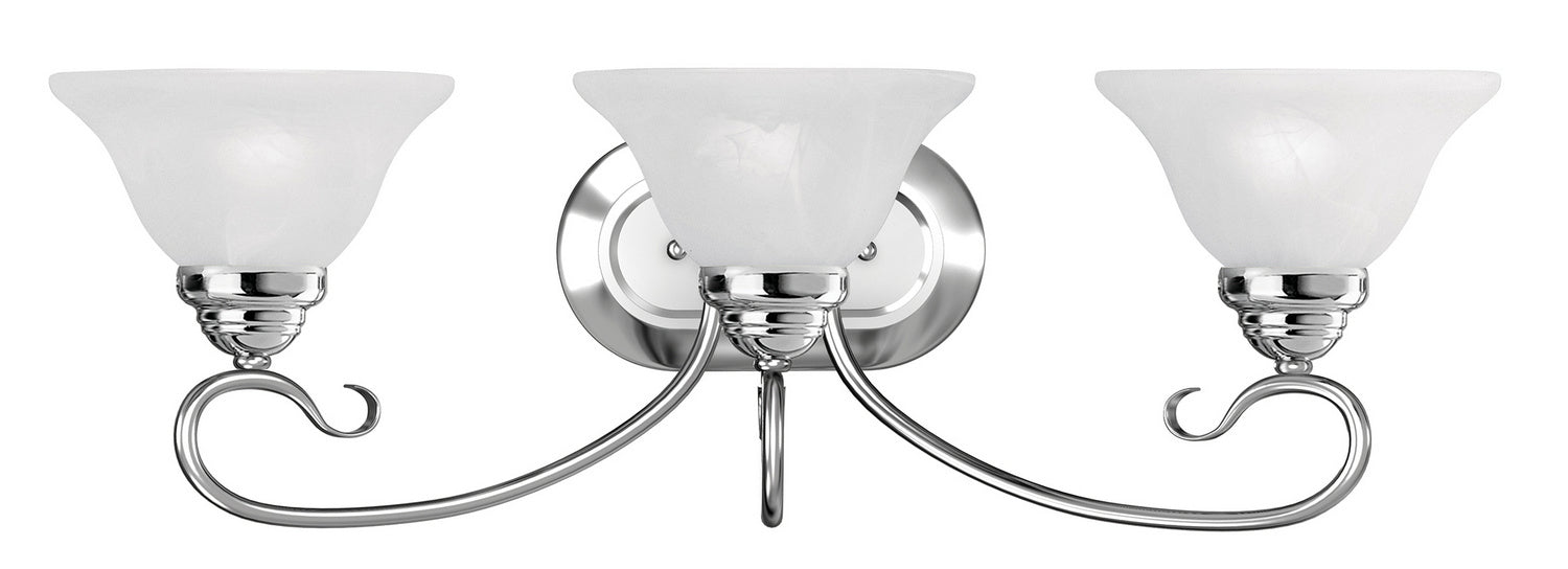 Livex Lighting 6103-05 Three Light Bath Vanity, Polished Chrome