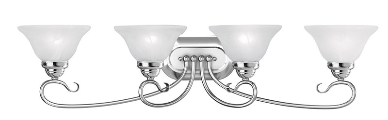 Livex Lighting 6104-05 Four Light Bath Vanity, Polished Chrome