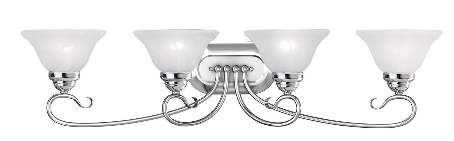 Livex Lighting 6104-05 Four Light Bath Vanity, Polished Chrome