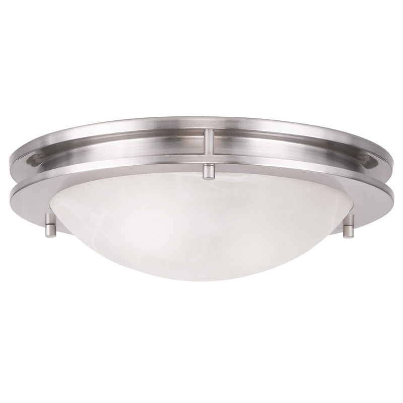 Livex Lighting 7058-91 Two Light Ceiling Mount, Brushed Nickel