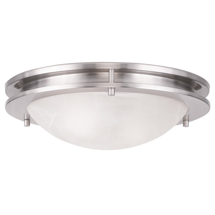 Livex Lighting 7058-91 Two Light Ceiling Mount, Brushed Nickel