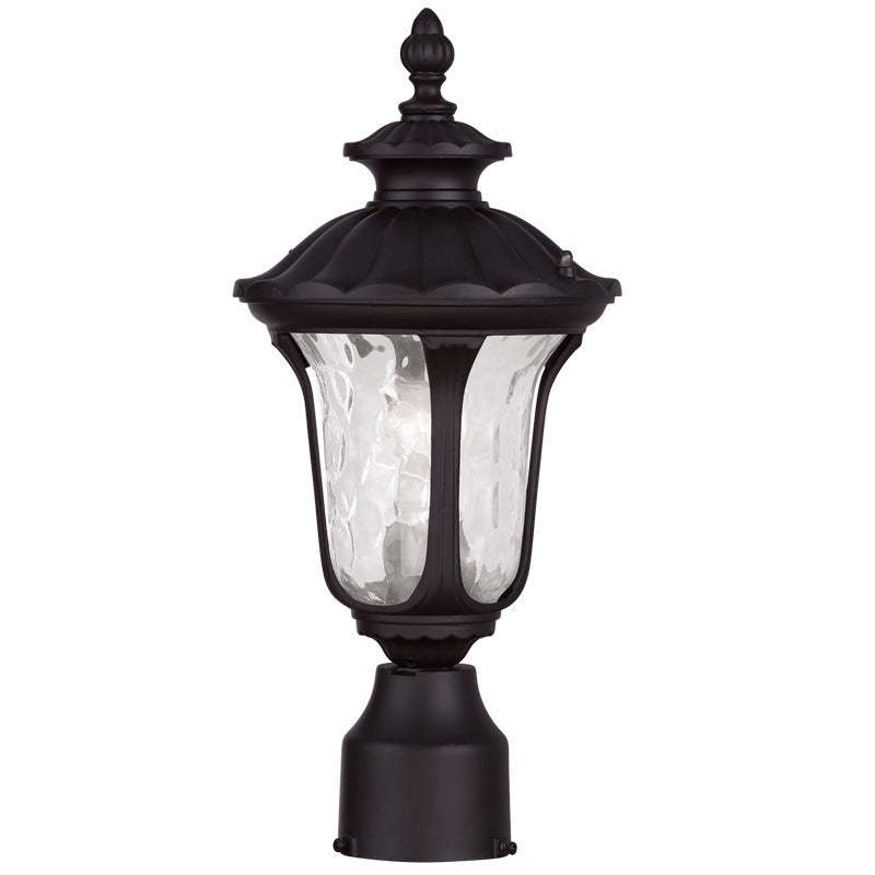 Livex Lighting 7848-07 One Light Outdoor Post-Top Lanterm, Bronze
