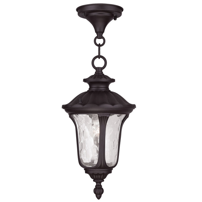 Livex Lighting 7849-07 One Light Outdoor Pendant, Bronze