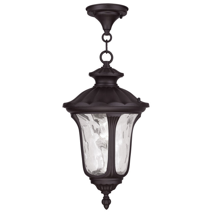Livex Lighting 7854-07 One Light Outdoor Pendant, Bronze