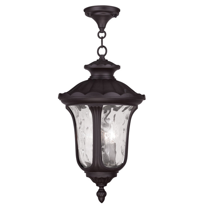 Livex Lighting 7858-07 Three Light Outdoor Pendant, Bronze