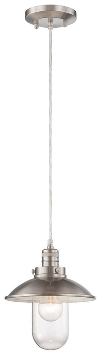 Minka-Lavery 4130-84 One Light Mini Pendant, Brushed Nickel