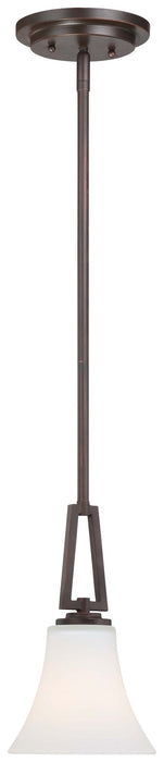 Minka-Lavery 4931-284 One Light Mini Pendant, Vintage Bronze