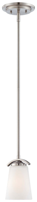Minka-Lavery 4961-84 One Light Mini Pendant, Brushed Nickel
