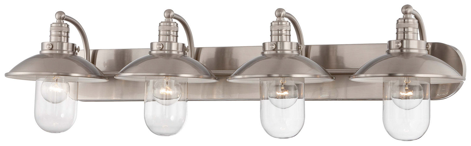 Minka-Lavery 5134-84 Four Light Bath, Brushed Nickel
