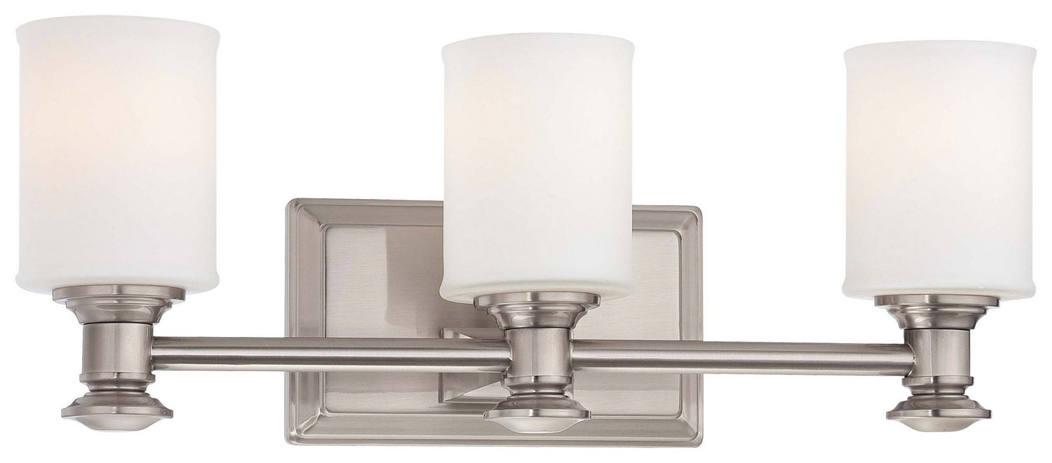 Minka-Lavery 5173-84 Three Light Bath, Brushed Nickel
