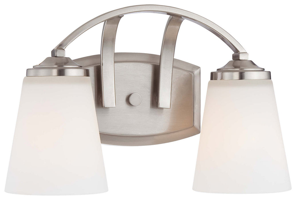 Minka-Lavery 6962-84 Two Light Bath, Brushed Nickel