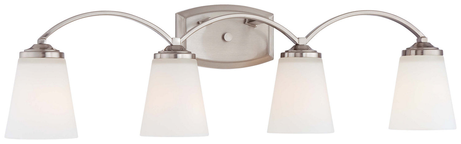 Minka-Lavery 6964-84 Four Light Bath, Brushed Nickel