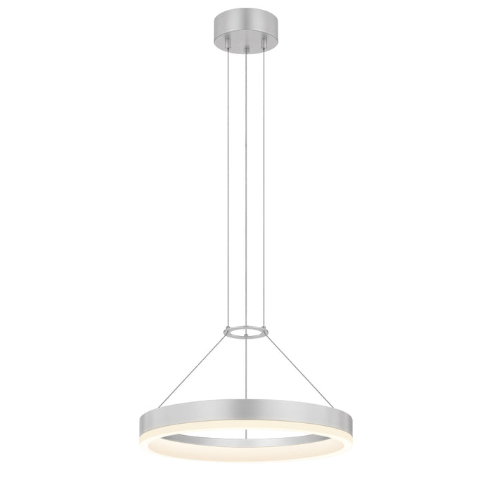 Sonneman 2313.16 LED Pendant, Bright Satin Aluminum