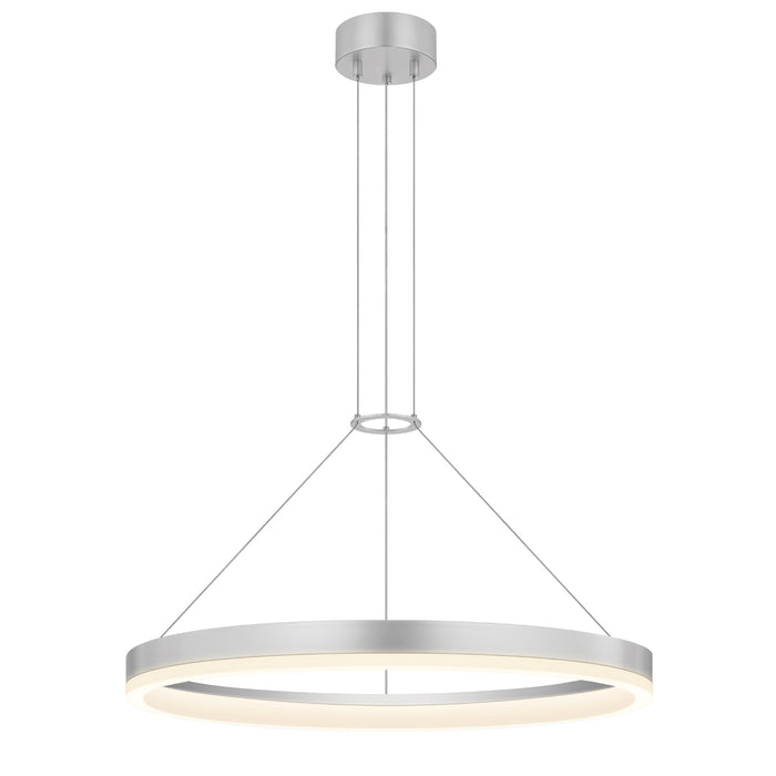 Sonneman 2315.16 LED Pendant, Bright Satin Aluminum