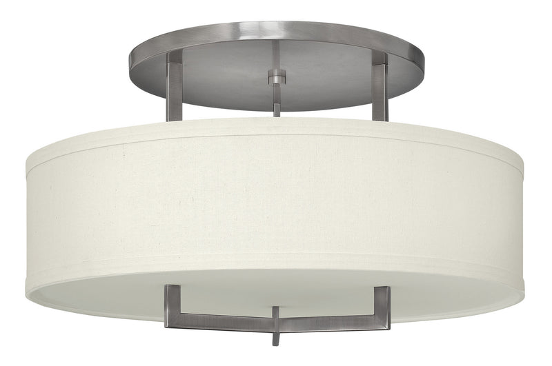 Hinkley 3211AN-LED LED Semi-Flush Mount, Antique Nickel