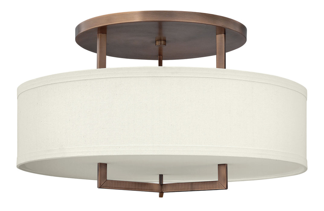 Hinkley 3211BR-LED LED Semi-Flush Mount, Brushed Bronze
