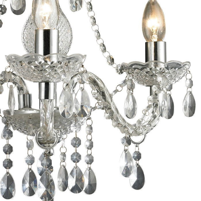 ELK Home 144-015 Three Light Chandelier, Clear