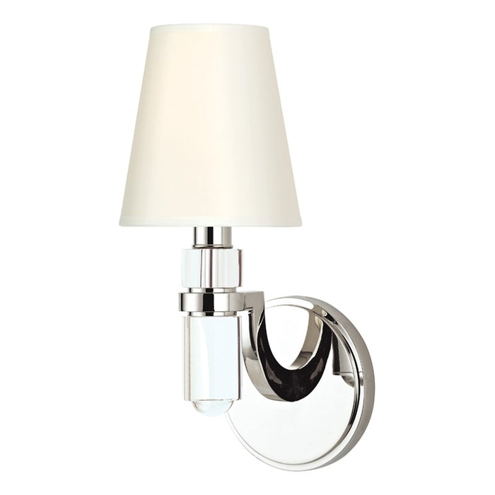 Hudson Valley 981-PN-WS One Light Wall Sconce, Polished Nickel