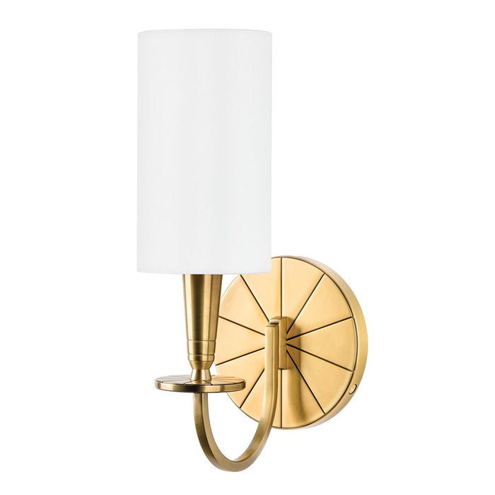 Hudson Valley 8021-AGB One Light Wall Sconce, Aged Brass
