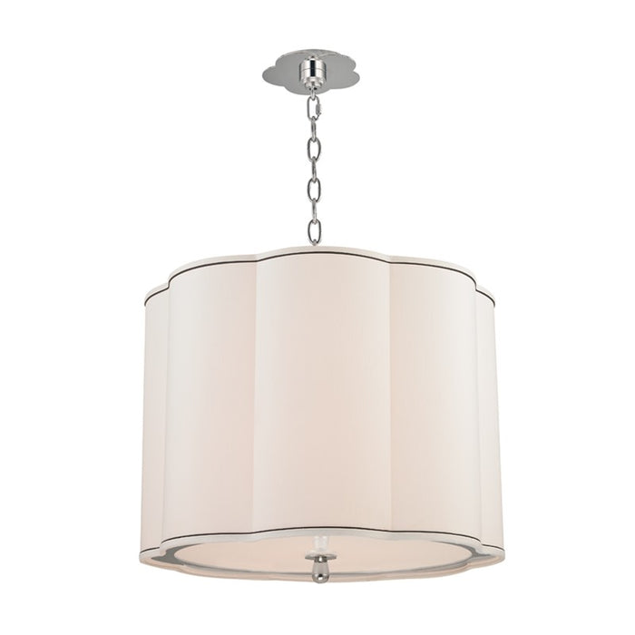 Hudson Valley 7920-PN Four Light Pendant, Polished Nickel