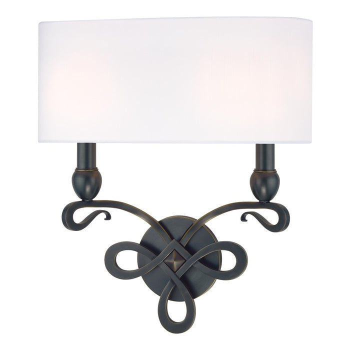 Hudson Valley 7212-OB Two Light Wall Sconce, Old Bronze