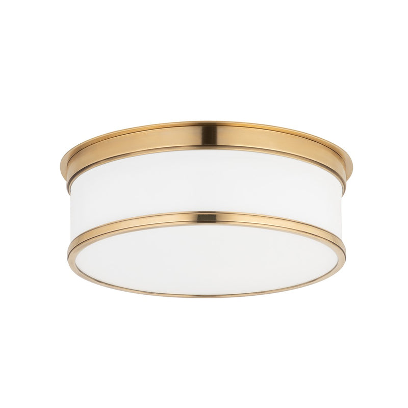Hudson Valley 712-AGB Two Light Flush Mount, Aged Brass