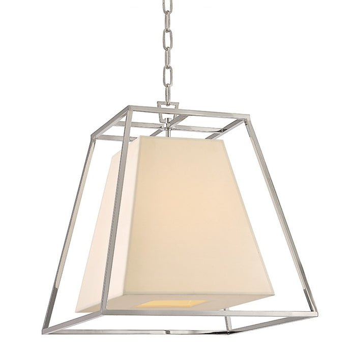 Hudson Valley 6917-PN Four Light Pendant, Polished Nickel