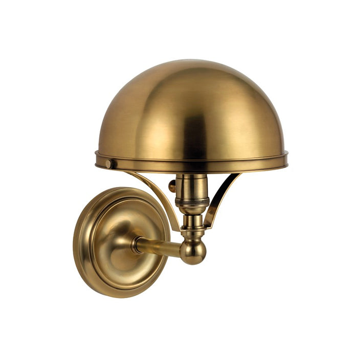 Hudson Valley 521-AGB One Light Wall Sconce, Aged Brass