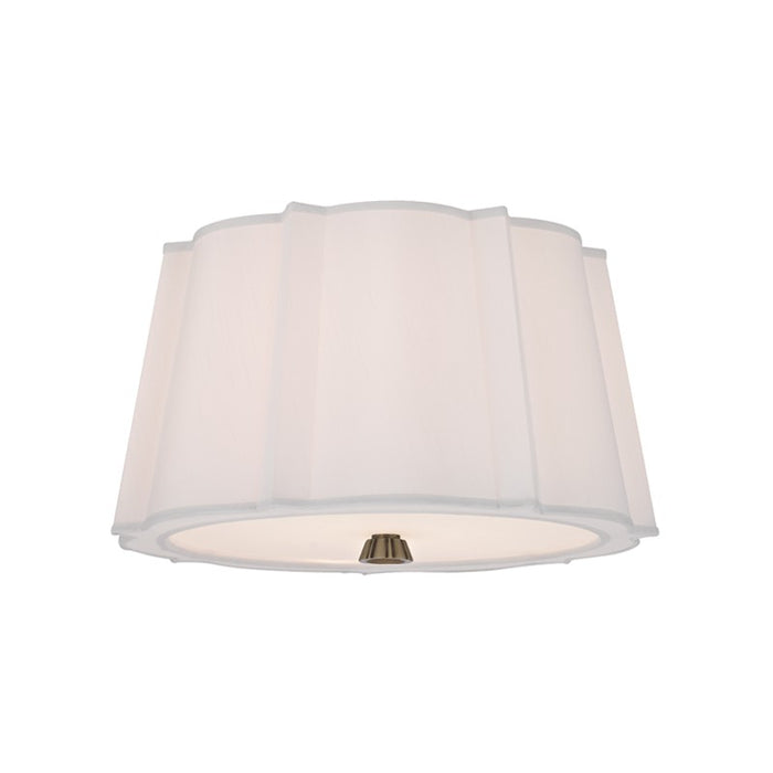 Hudson Valley 4817-AGB Two Light Flush Mount, Aged Brass