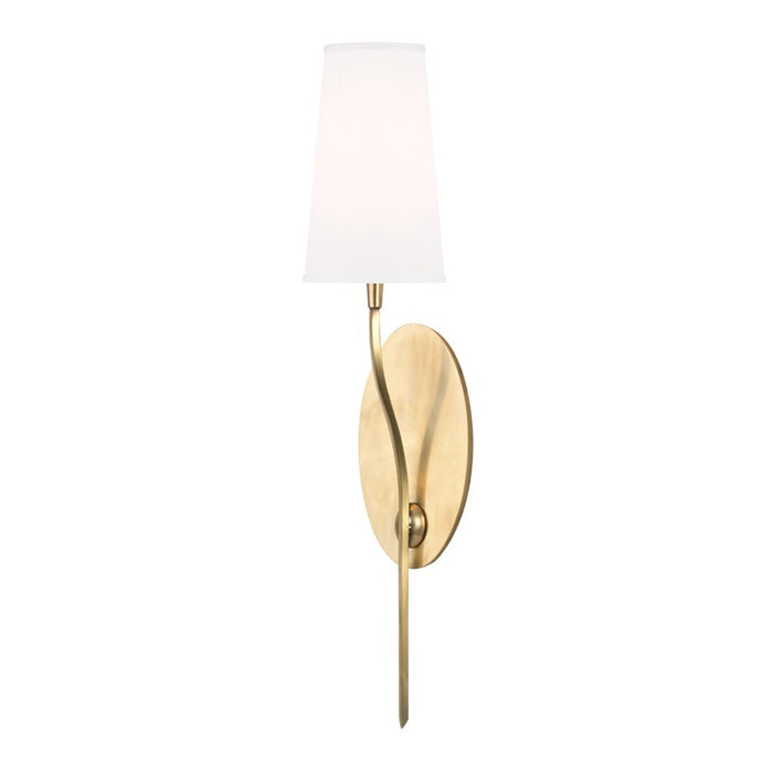 Hudson Valley 3711-AGB-WS One Light Wall Sconce, Aged Brass