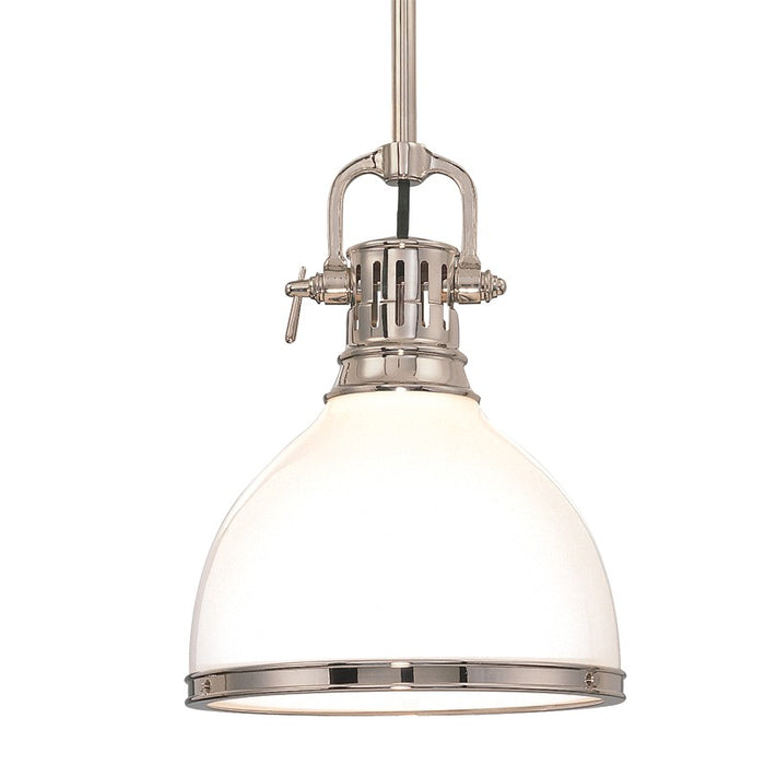 Hudson Valley 2621-PN One Light Pendant, Polished Nickel