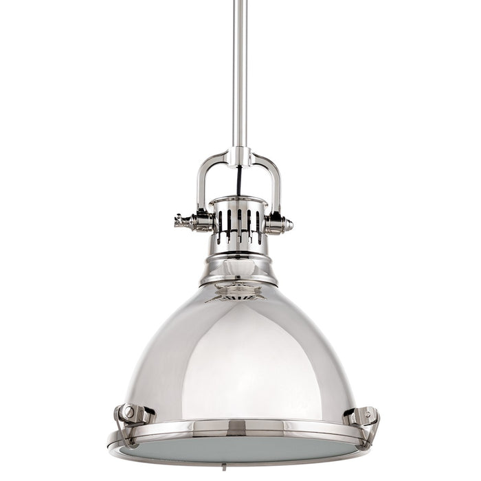 Hudson Valley 2211-PN One Light Pendant, Polished Nickel