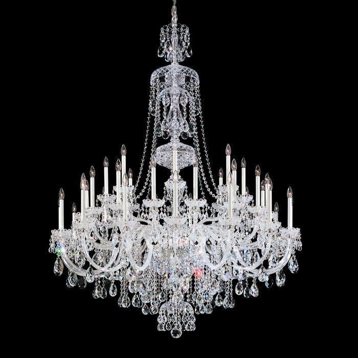 Schonbek 3612-40H 45 Light Chandelier, Polished Silver