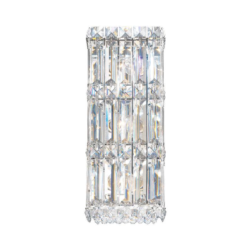 Schonbek 2236A Three Light Wall Sconce, Stainless Steel