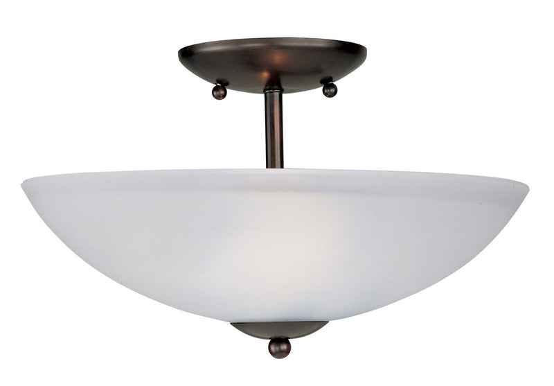 Maxim 10042FTOI Two Light Semi-Flush Mount, Oil Rubbed Bronze