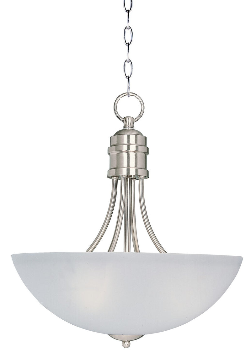 Maxim 10044FTSN Three Light Pendant, Satin Nickel