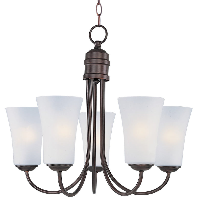 Maxim 10045FTOI Five Light Chandelier, Oil Rubbed Bronze