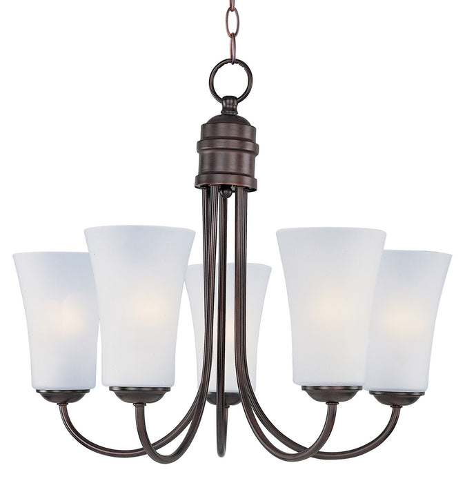 Maxim 10045FTOI Five Light Chandelier, Oil Rubbed Bronze