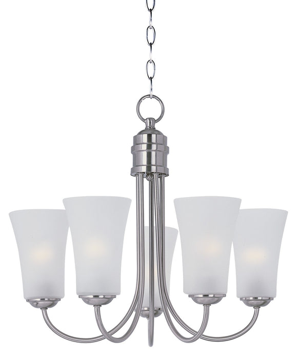 Maxim 10045FTSN Five Light Chandelier, Satin Nickel