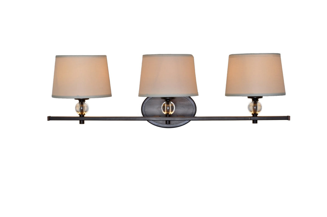 Maxim 12763WTOI Three Light Bath Vanity, Oil Rubbed Bronze