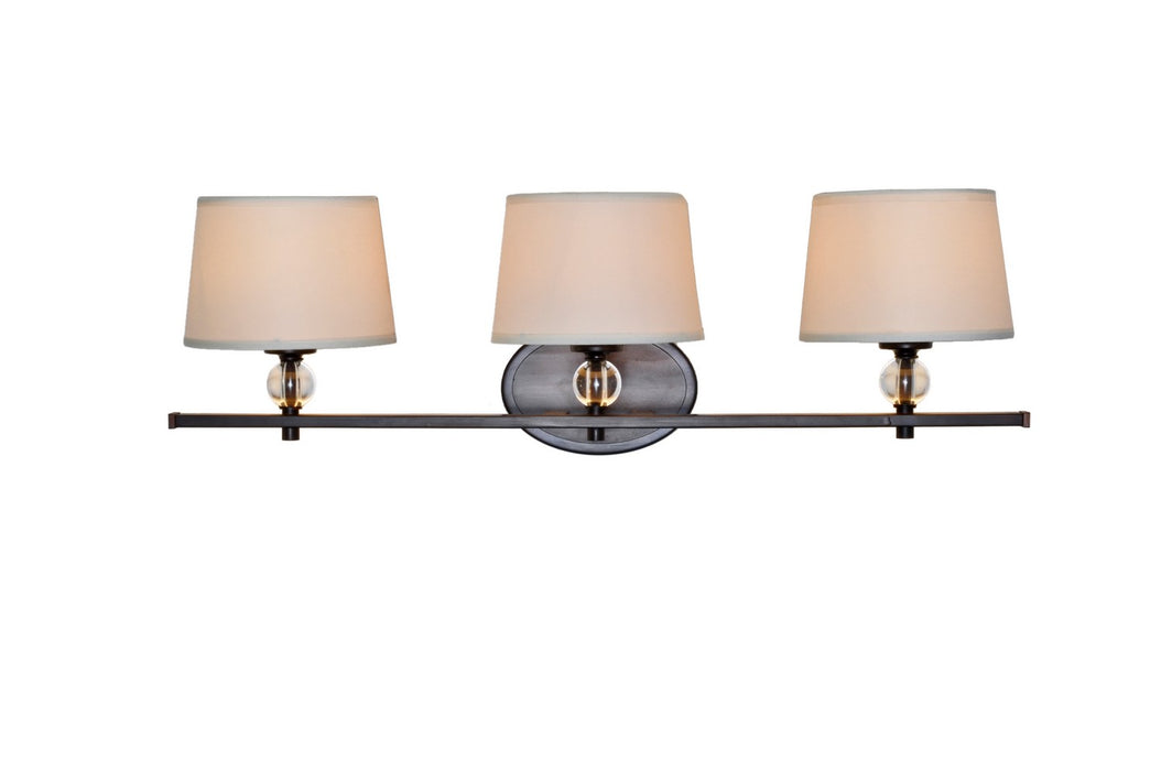 Maxim 12763WTOI Three Light Bath Vanity, Oil Rubbed Bronze