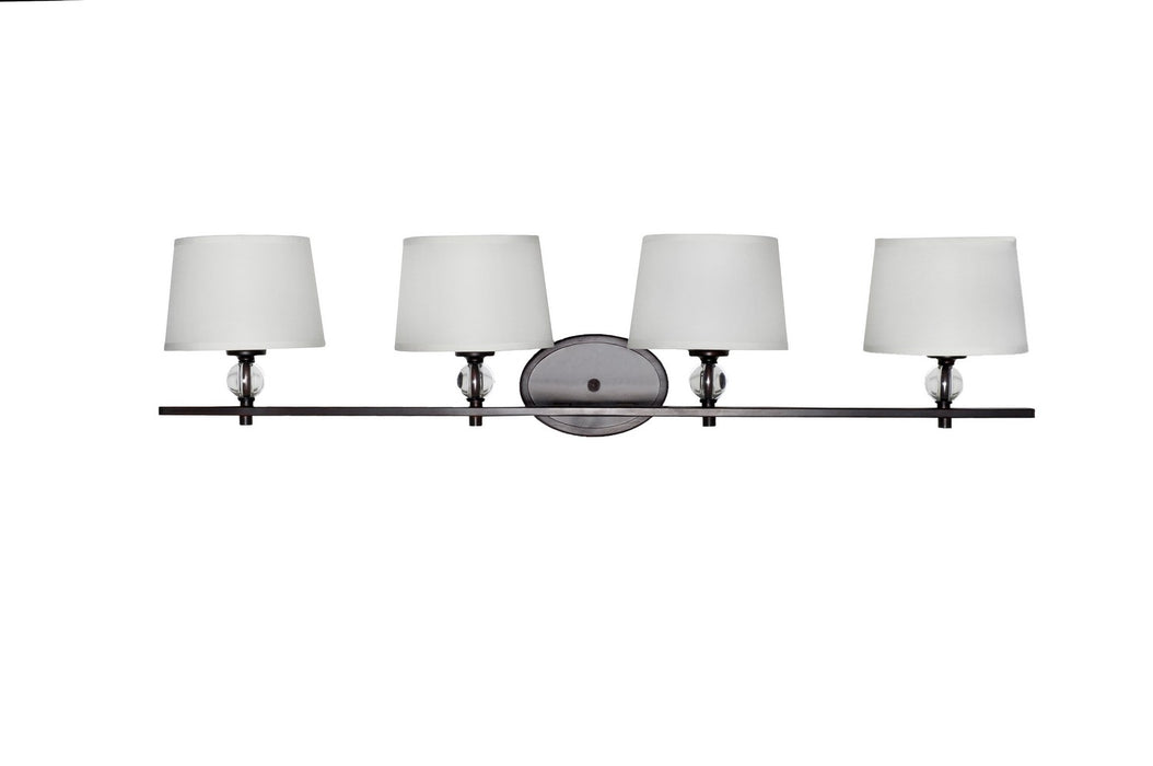 Maxim 12764WTOI Four Light Bath Vanity, Oil Rubbed Bronze